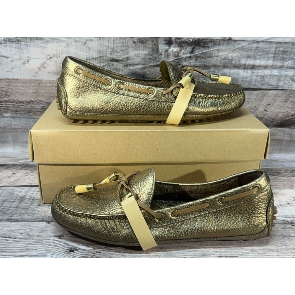 Vintage‎ New Cole Haan Grant Gold Metallic Shoes D41560 Size 5.5 Women